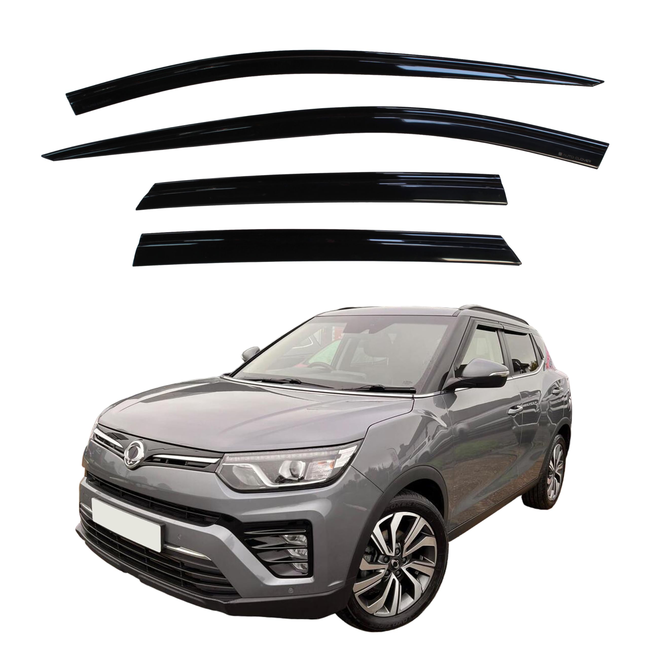 AUTO CLOVER Wind Deflectors Set for Ssangyong KGM Tivoli (4 pieces)