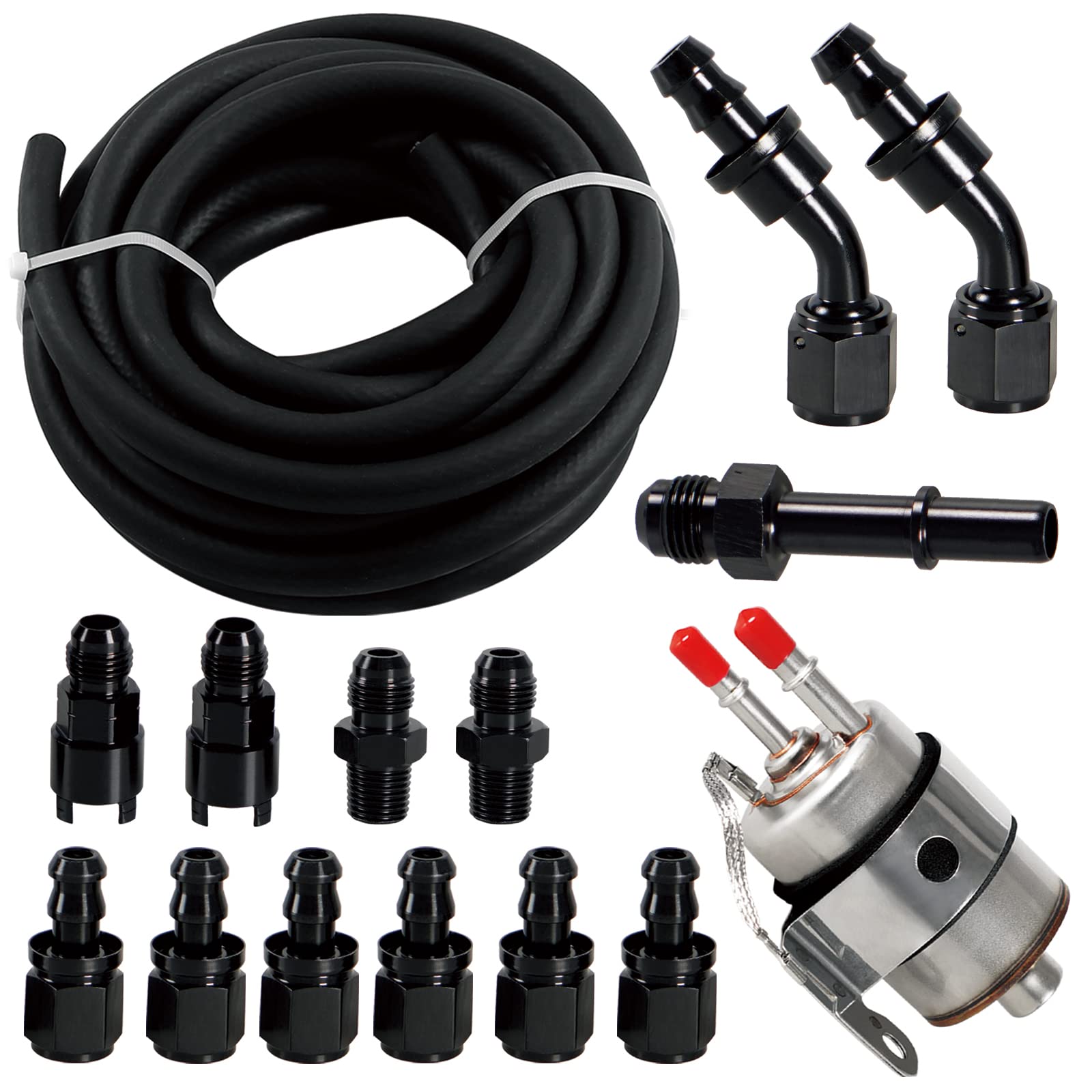 Photo 1 of Htostar Racing Fuel Injection Line Fitting Adapter Kit EFI FI w/Filter/Regulator 58 PSI Compatible With C5 Corvette