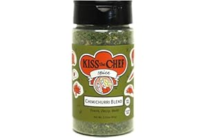 KISS THE CHEF SPICE Kiss the Chef Chimichurri Blend 2.25 oz – Authentic Argentinian Instant Sauce Mix & Seasoning – Gluten-Free, No Seed Oil, No MSG – Just add oil, vinegar, and garlic – Perfect Topping & Stocking Stuffers