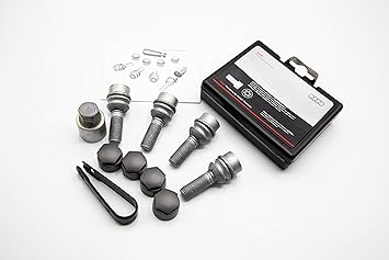 Amazon Com Genuine Audi Wheels Lock For Audi Q7 2007 2015 Model Year Lock Set W Key Original Quality 4l0071455 M14 X 1 5 X 36 Automotive
