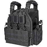 BOMTURN 1000D Tactical Vest for Men Quick Release Modular Vest Adjustable Vest Outdoor