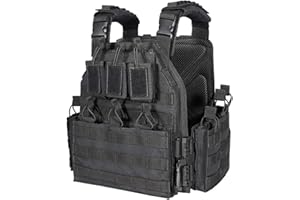 BOMTURN 1000D Tactical Vest for Men Quick Release Modular Vest Adjustable Vest Outdoor