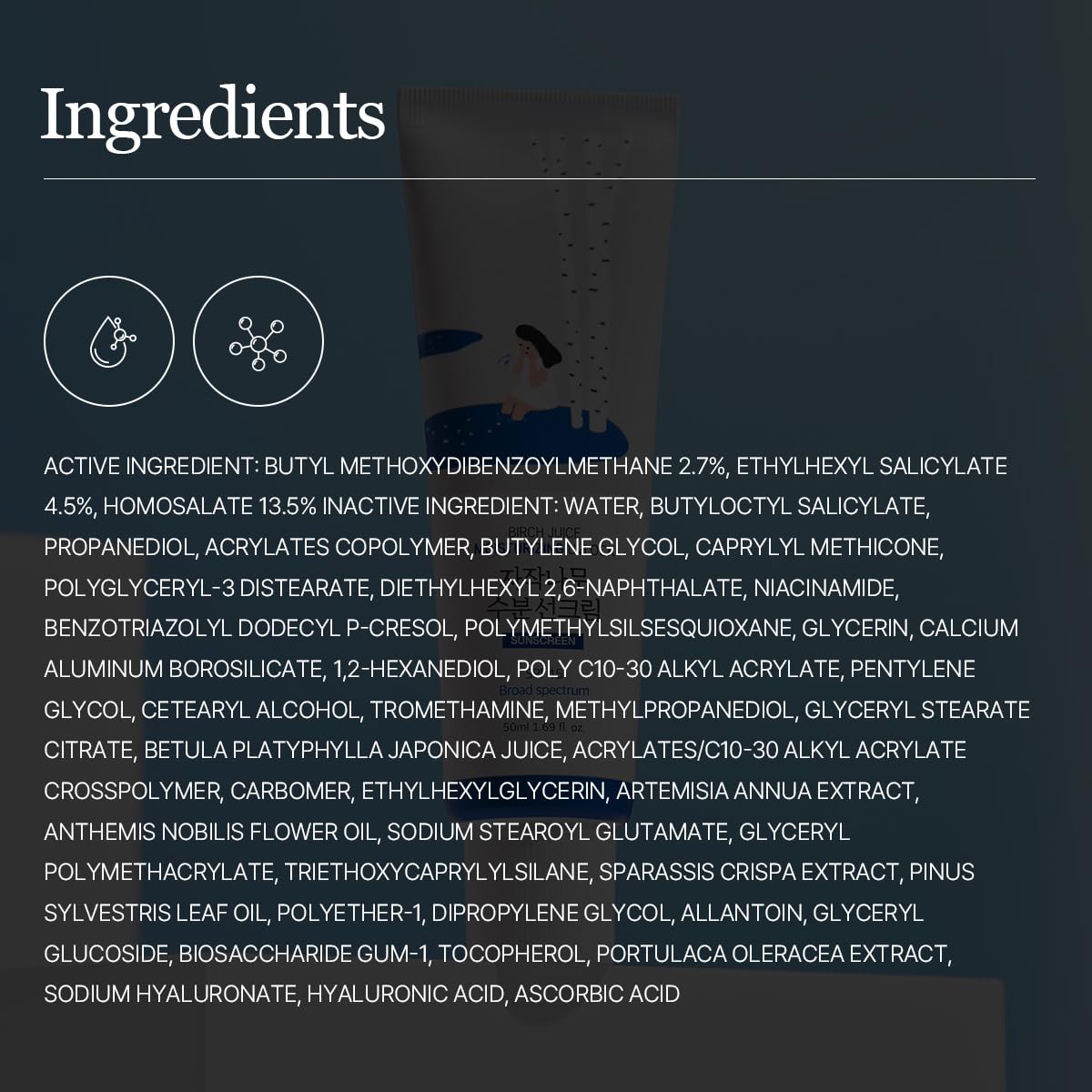 ROUND LAB Birch Juice Moisturizing UV LOCK SPF 45, 1.69 Fl Oz, Hydrating Lotion-like Lightweight Glow Sunscreen for Sensitive Skin, No White Cast, Fragrance-Free, Protector Solar, Korean Sunscreen