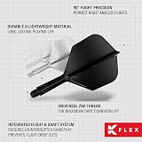 Target Darts K-Flex Integrated Flights and Shafts No.6 Black Short Pack 3 view 6
