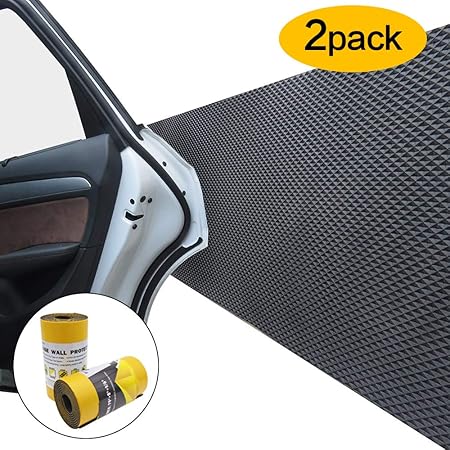 Amazon Guequitlex ゲークウィレックス 車 ドアプロテクター 軽いぶつかり 車体ガード 部分的 発泡体 粘着 ガレージ 壁 駐車場 プロテクター 衝突回避 防水 フォームプロテクター 壁 角 車のドア用保護 1 6 Thickness ブラック Dy ガレージ用品 車