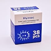 Hynec Polypropylene(PP) Luer Lock Adapter Kit for Tubing - 38-Pack with Male &amp; Female Connectors(Caps), Suitable for Lab, Hose, and Industrial Use (2)
