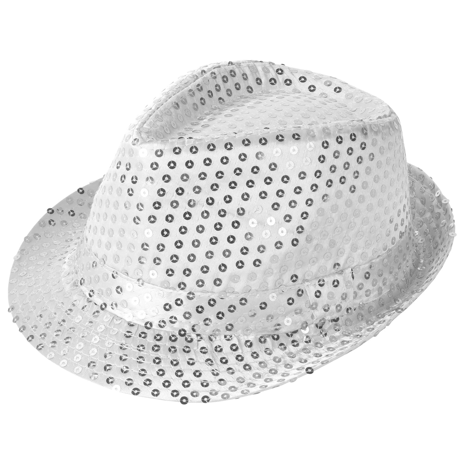 Aomig Sequin Hat, Glitter Jazz Caps for Adult, Sequin Fedora Hat for Party, Hip-Hop Sequin Hat Fancy Dress, Shiny Disco Hat for Hen Party Night Jazz Dancers Gangsters Rapper Cowboy Mardi Gras