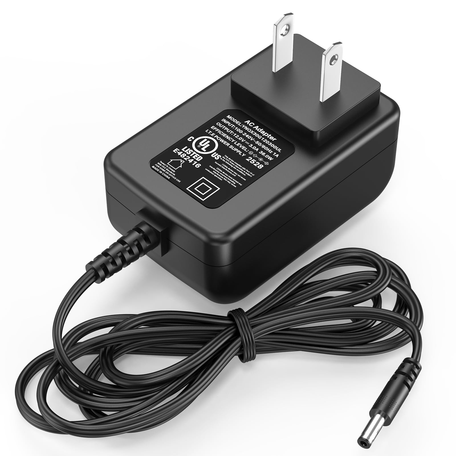 Photo 1 of 12V Mini PC Charger Replacement Fit for KAMRUI GK3 Plus Mini Desktop Computer, Power Cord AC Adapter Compatible with AK1PLUS Essenx E1 E2 GK3V GK3 PRO, for Beelink for Coofun for Gigabyte for Qotom