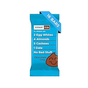 RXBAR Kids Whole Food Protein Bar, Chocolate Chip, 16 Count