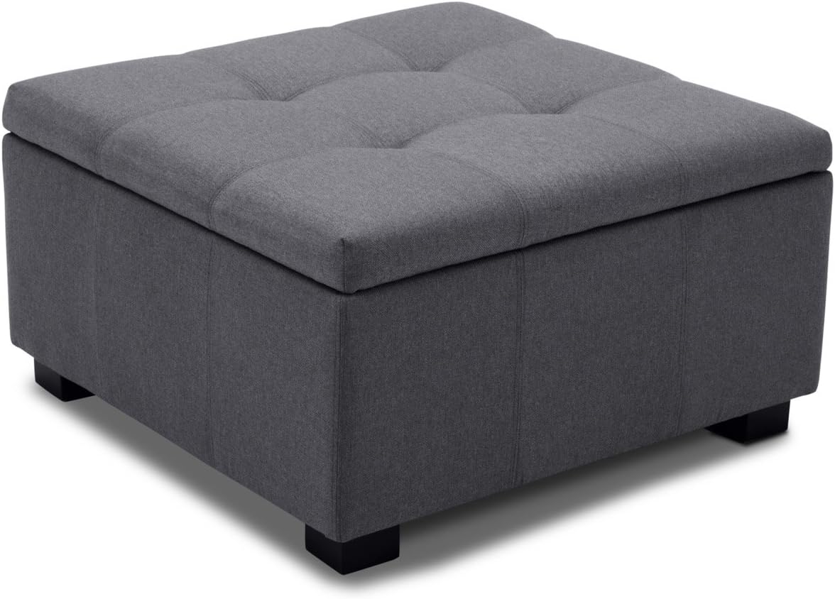 Best square fabric ottoman with storage