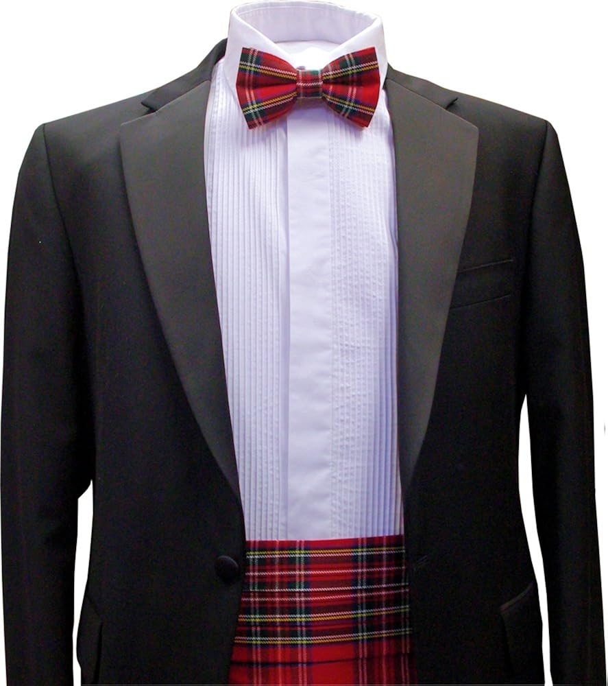 Royal Stewart Tartan Cummerbund & Bow Tie Deluxe Edition Amazon.co