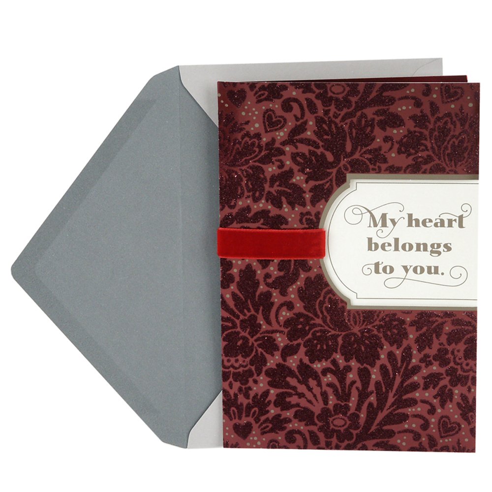Hallmark Valentine S Day Romantic Card For Him Embroidery Heart Office Products Cjp Org In