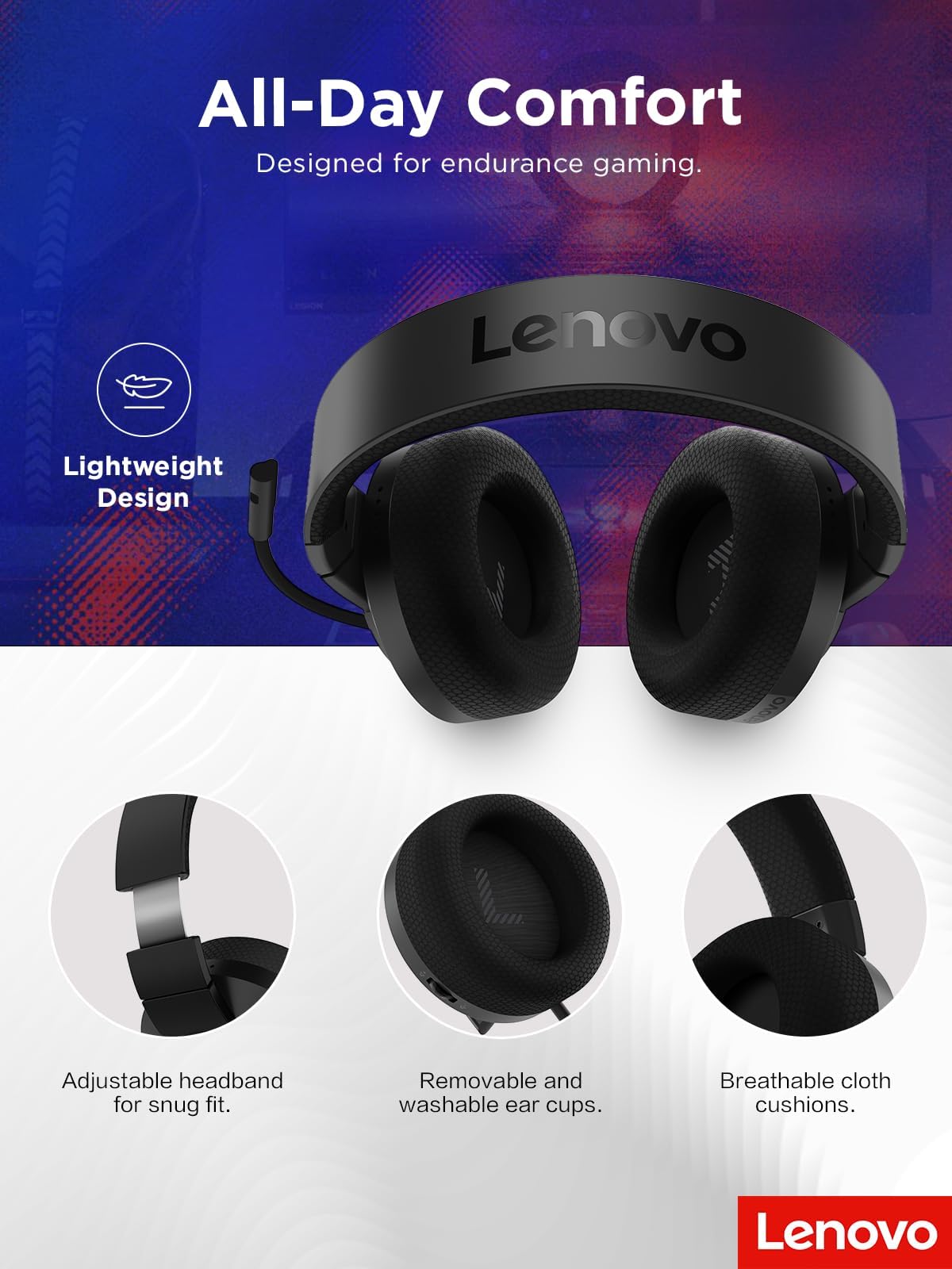 Lenovo H210 Gaming Headset 7
