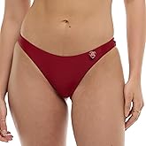 Body Glove Womens Smoothies Athena Solid Low Rise Cheeky Bikini Bottom Swimsuit
