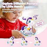 hahaland Unicorn Toys for 1 Year Old Girls Musical Light Up Interactive Travel view 4