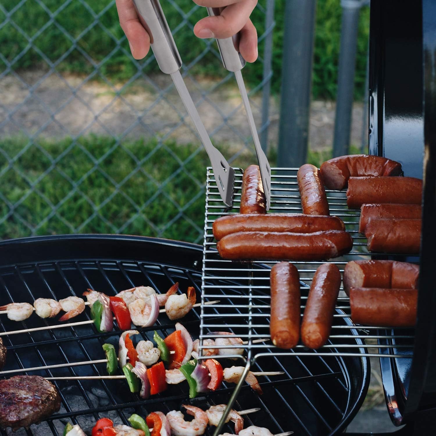 Anpro Grill Accessories BBQ Set Tools, 31 PCS Stainless Steel Grilling Kit with Grill Mats and Meat Inject, Barbecue Utensils Set with Case for Dad, Men, Women : Garden & Outdoor