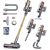 Cordless Vacuum Cleaner, 650W 55KPA 70Mins Vacuum Cleaners for Home,Stick Vacuum with Self-Standing ,Wall Mount Dock, 3.3Ft Hose,Aromatherapy, Household Vacuum for Pet Hair/Carpets/Hardwood（X7A Pro）