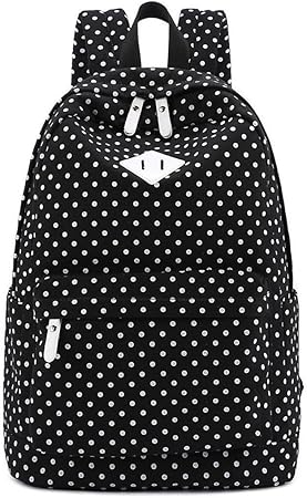 Black polka dot backpack Clearance