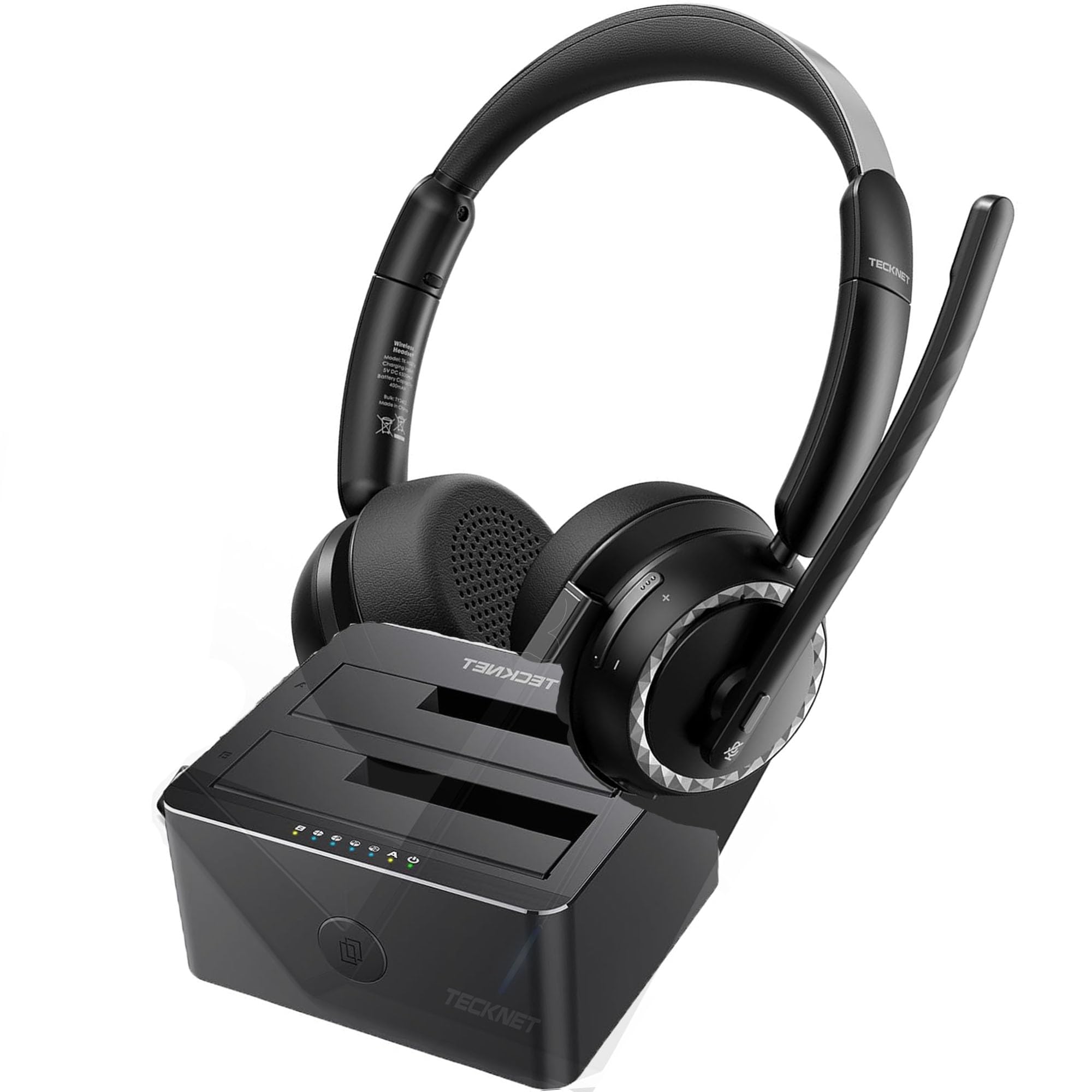 TECKNET Wired Gaming Headset, 3.5mm Stereo Surround Sound Gaming Headphone with Noise Cancelling Mic & LED Light, 3.5mm Jack Over-Ear Headphone, for PC, PS4 PS5, Xbox Series, Switch, Mac, Laptop