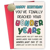 FSSDAS Funny Birthday Card, Happy Birthday Card for Men Women, Humorous Birthday Gift Idea for Friends And Dad, Mom, Granddad, Grandma