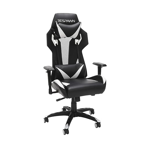 RESPAWN RSP-205 Racing Style Gaming Chair, Leather, White in Oman