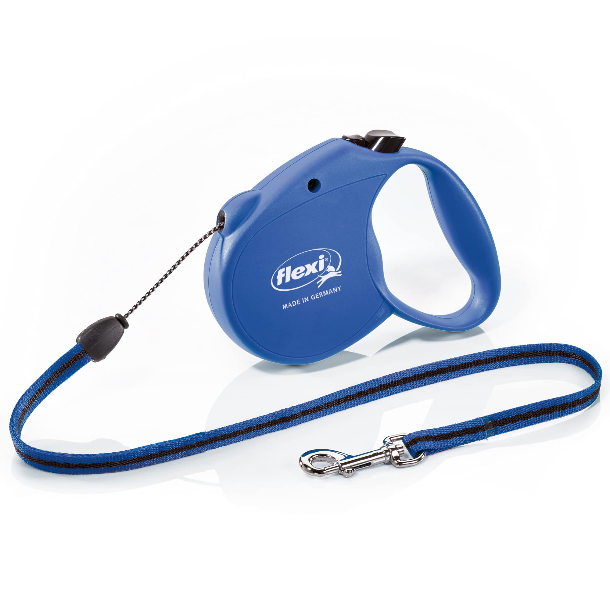 Flexi Basic Standard Cord Blue Small 5m Retractable Dog Leash/Lead for dogs up to 12kgs/26lbs