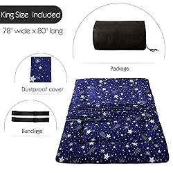 Navy Starry Sky Japanese Floor Futon