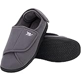 Happy Touch Diabetic Slippers Women, Lymphedema Shoes, Edema Shoes Swollen Feet, Indoor and Outdoor Hook and Loop, Non Slip House Shoes