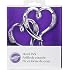 Hortense B. Hewitt Sparkling Love Double Heart Cake Topper - Silver-Plated With Rhinestones, 5.5 Inch Tall - View #8