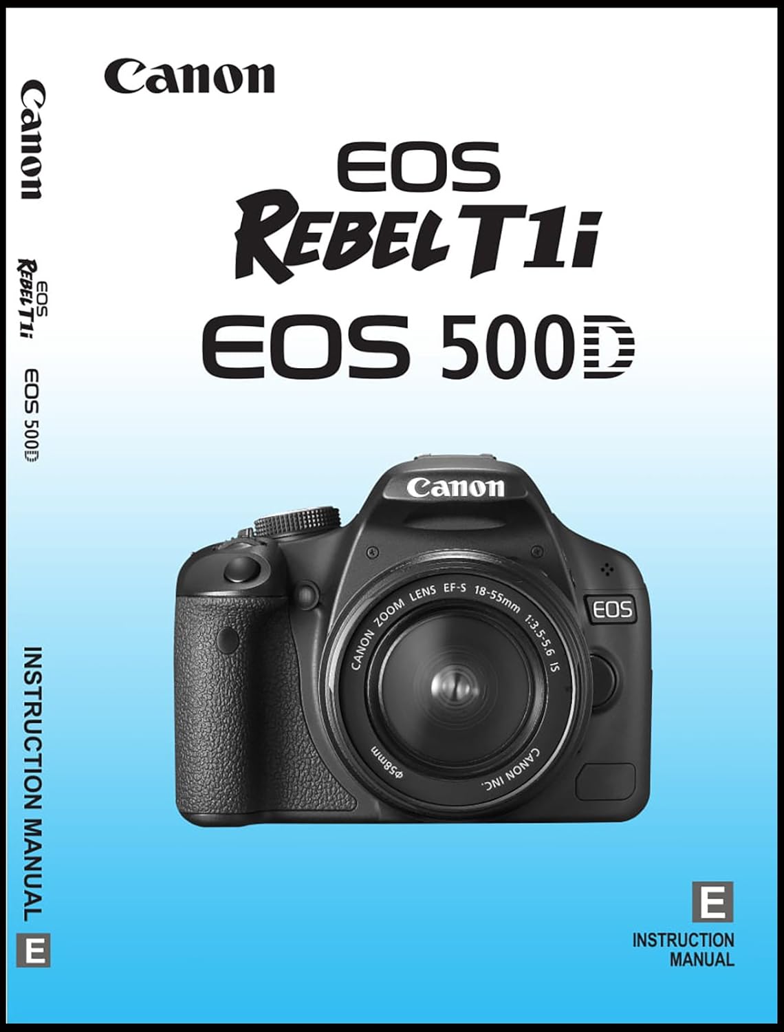 Amazon.com: Canon Rebel T1i Digital Camera User's Instruction Manual Book:  Home Improvement