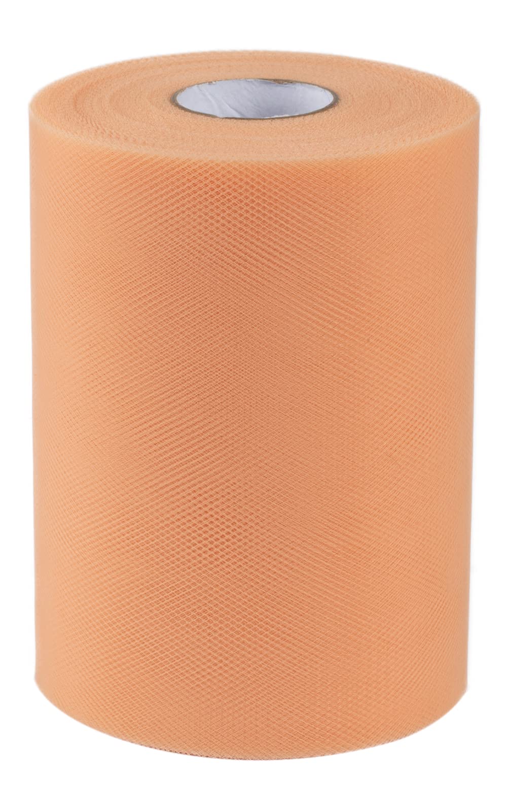 Joycrosso Tulle Fabric Rolls 15cm x 91M (100 Yds) Organza Tulle Polyester Netting Spool for Wedding Decorations Gift Baby Shower Crafts DIY Tutu Skirt-Soft & Drape (Orange)