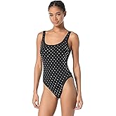 Michael Kors Womens Stud Scoopneck One Piece