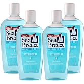 Sea Breeze Astringent Sensitive Skin - Facial Cleanser with Natural Oils for Deep Pore Cleansing and Acne Control - Refreshing Face Cleanser - 4 pc