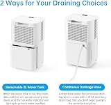 Hangsun DL12 12L Dehumidifier with Digital Humidity Display 24H Timer view 6