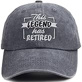 KKMKSHHG Funny Retirement Gifts for Men and Women, This Legend Has Retired Baseball Cap