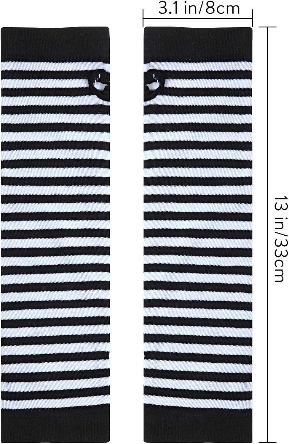 6 Pairs Women Long Fingerless Gloves Knit Arm Warmer Thumb Hole Stretchy Gloves (Stripe Series) at  Women’s Clothing store