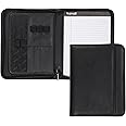 Samsill Professional Padfolio, 10.1 Inch Tablet Sleeve, and 8.5 by 11 Inch Notepad, Black, Junior