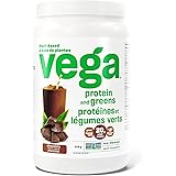 Vega Protein and Greens Chocolate (19 Servings) Plant Based Protein Powder Plus Veggies, Vegan, Non GMO, Pea Protein For Wome