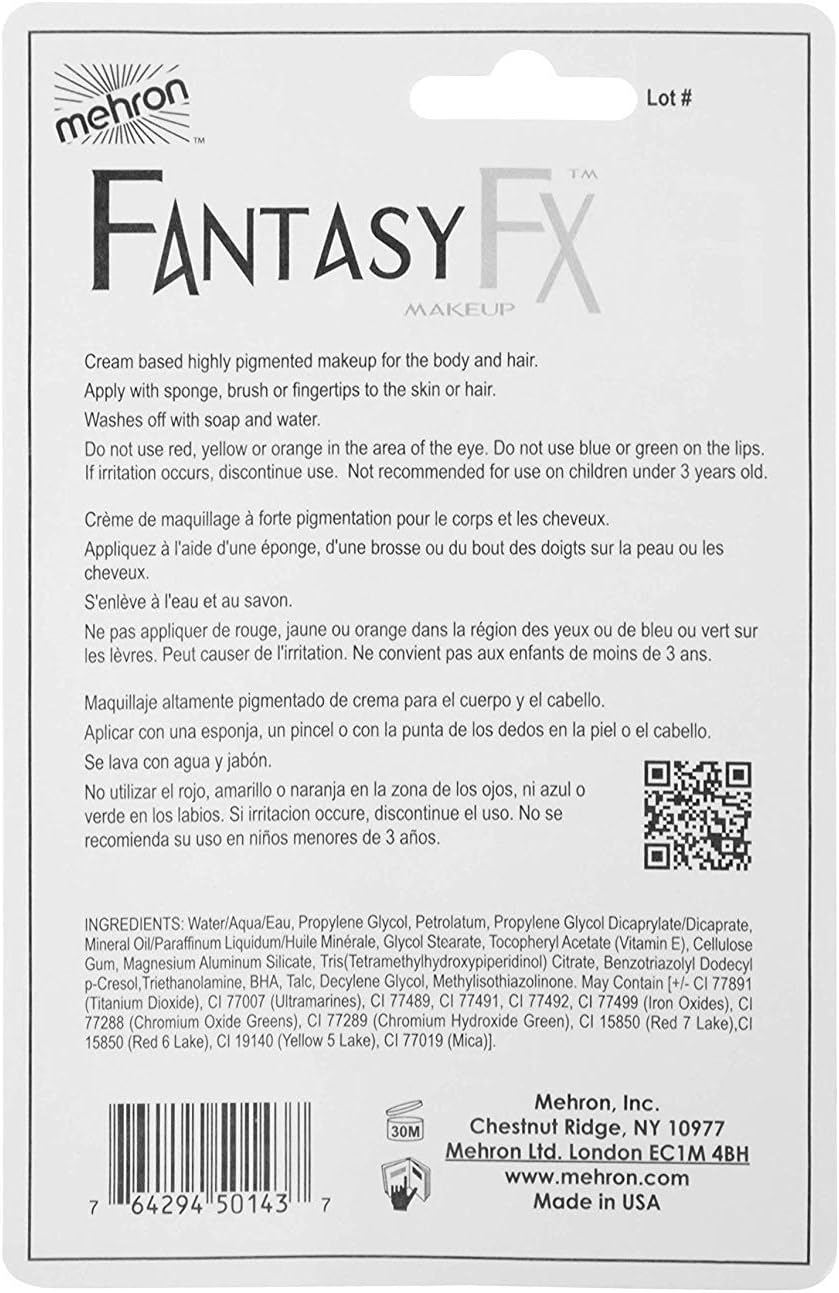 Mehron Makeup Fantasy F/X Water Based Face & Body Paint (1 oz) (WOLFMAN BROWN) - Image 4