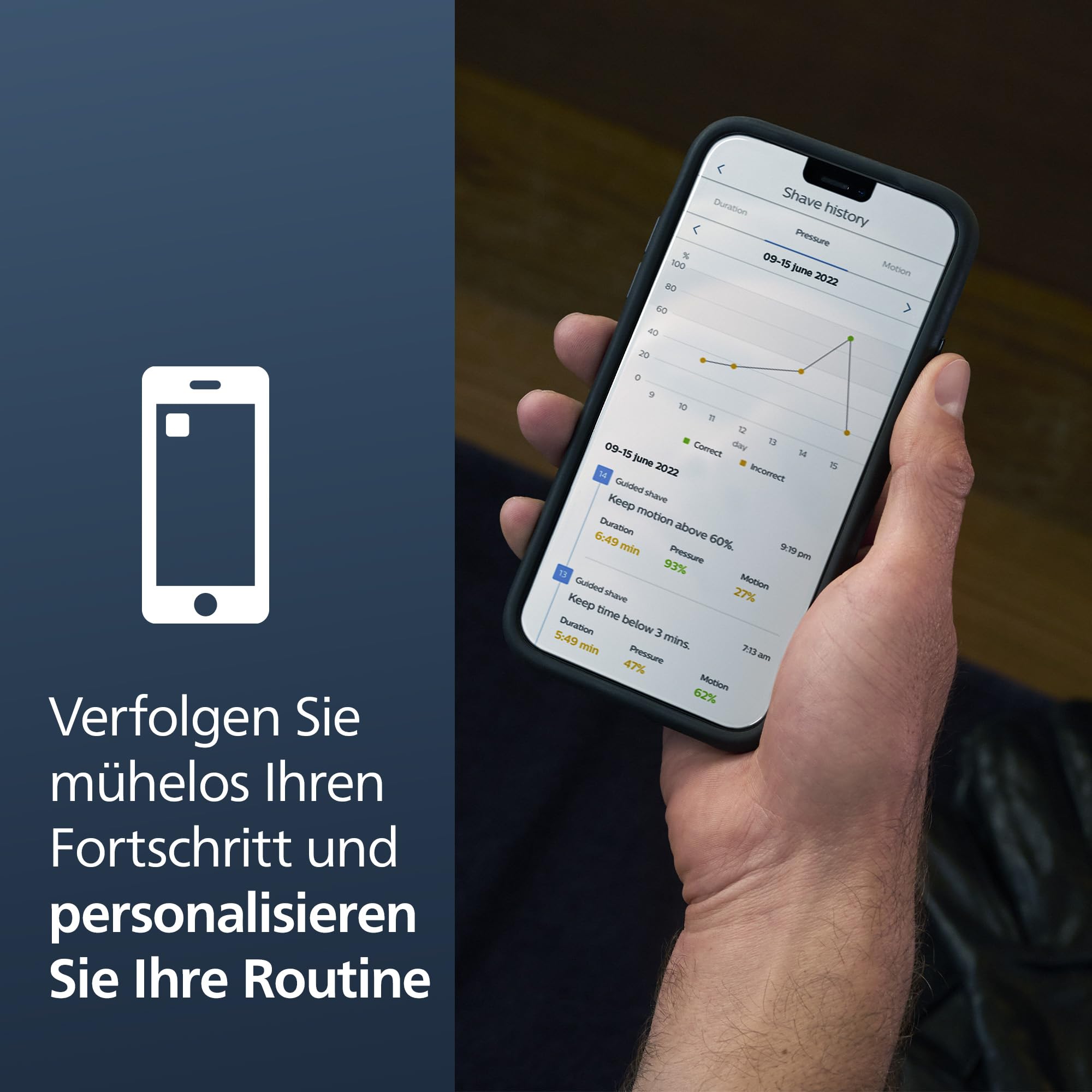 PHILIPS Shaver Series 7000 – Elektrischer Nass- und Trockenrasierer für Herren mit aufklappbarem Trimmer, Ladestation & Reiseetui (Modell S7887/35) 7