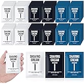 Shaving Cream Bulk Travel 8ml/0.28fl oz,Disposable Shaving Cream in Bulk Travel Shave Cream for Hotel Homeless （Jasmine, white tea and Unscented,pack of 60)