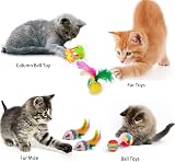 Wefine 22 Pcs Cat Toys Indoor Kitten Interactive Tunnel Feather Wand Ball Set view 4