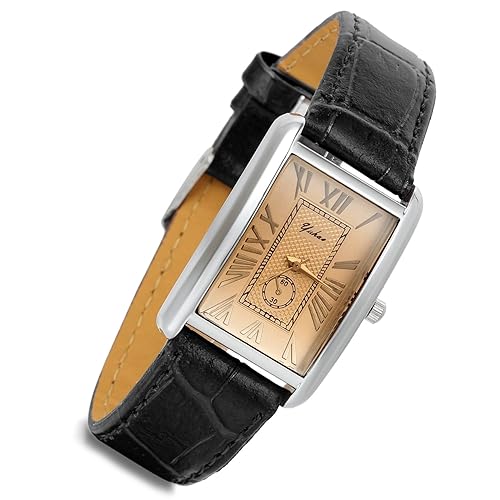 Lancardo Romantic Couple Watch Set Square Watches for Men and