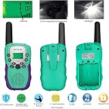 Retevis RA618 Walkie Talkies for Kids 8 Channels VOX Flashlight 1 Pair Green view 3