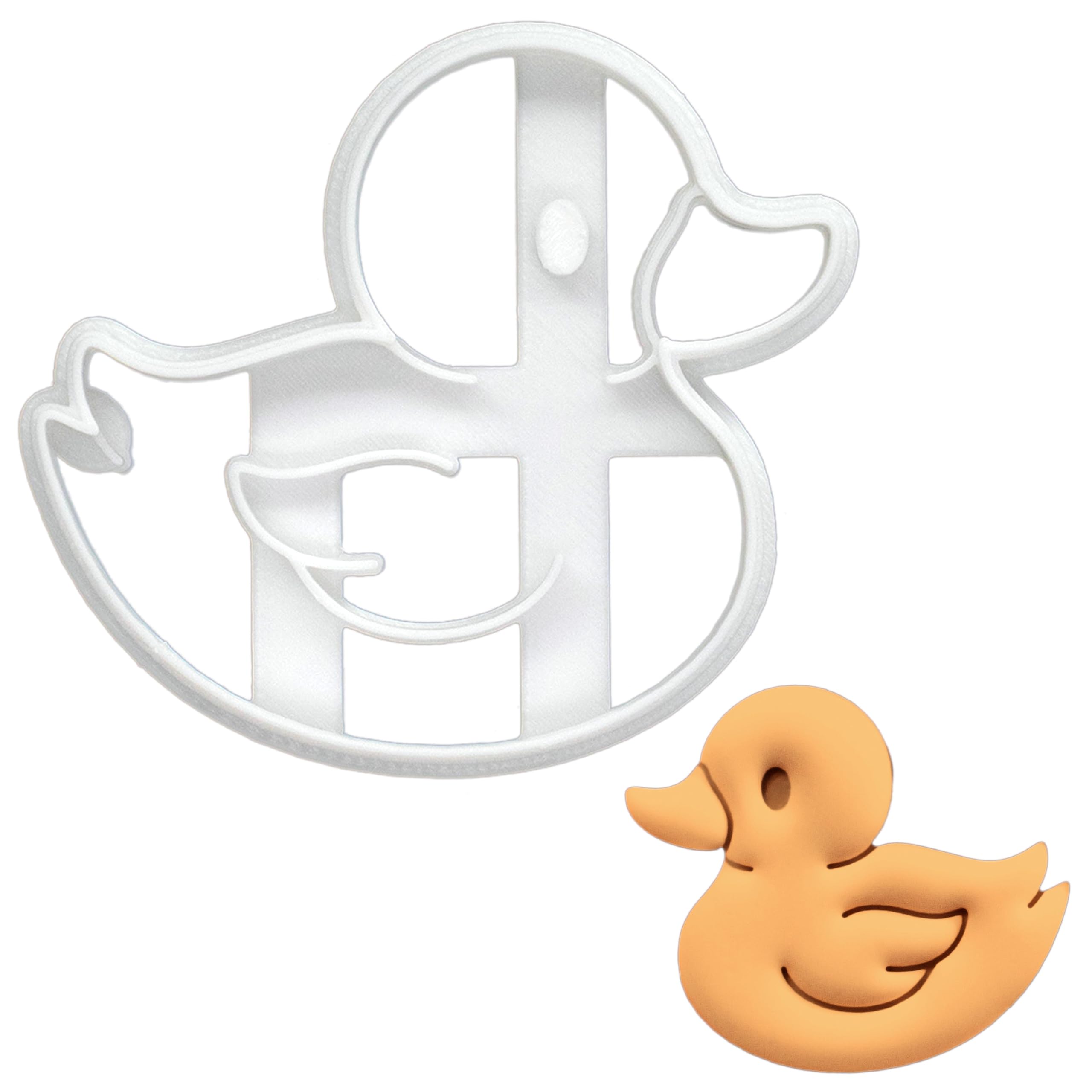 BAKERLOGY Baby Duck Cookie Cutter - Detailed Biscuit Cutter Design for Baking and Crafts, Ideal on Fondant, Dough, Clay
