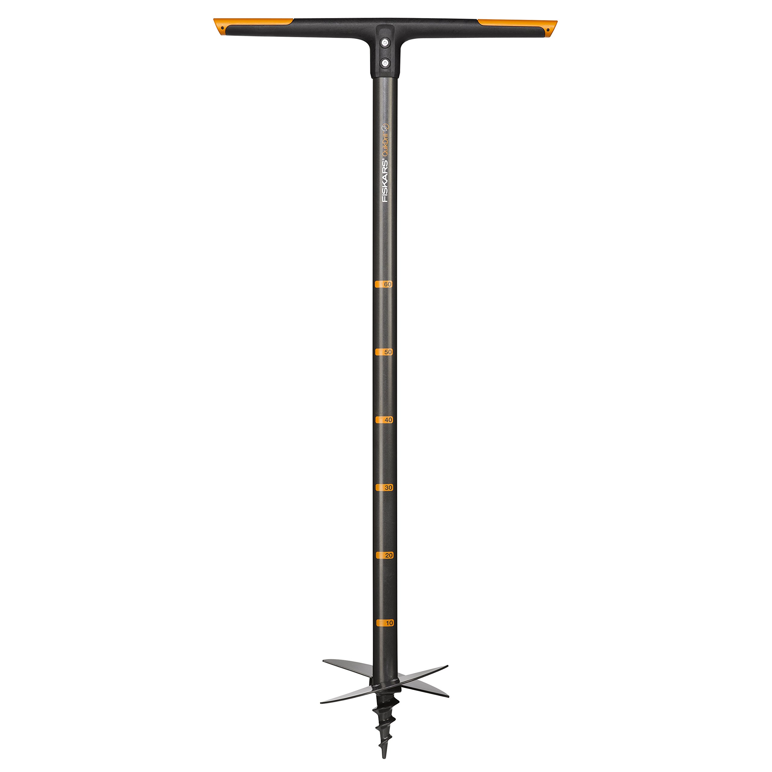 Fiskars Hand Drill, For Holes up to Ø 200 mm, Black/Orange, QuikDrill, L, 1000640