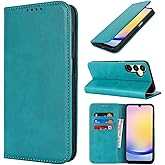 Jaorty Fit for Samsung Galaxy A16 Wallet Case with Card Holder for Women Men,Galaxy A16 Phone Case Stand Strong Magnetic PU Leather Flip Fold Protective Phone Purse Case,6.7 Inch,Sky Blue
