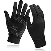 Unigear Lightweight Running Gloves, Touch Screen Anti-Slip Warm Gloves Liners for Cycling Biking Sporting Driving for Men Wom