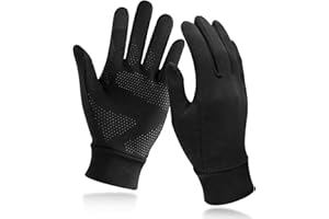 Unigear Lightweight Running Gloves, Touch Screen Anti-Slip Warm Gloves Liners for Cycling Biking Sporting Driving for Men Wom