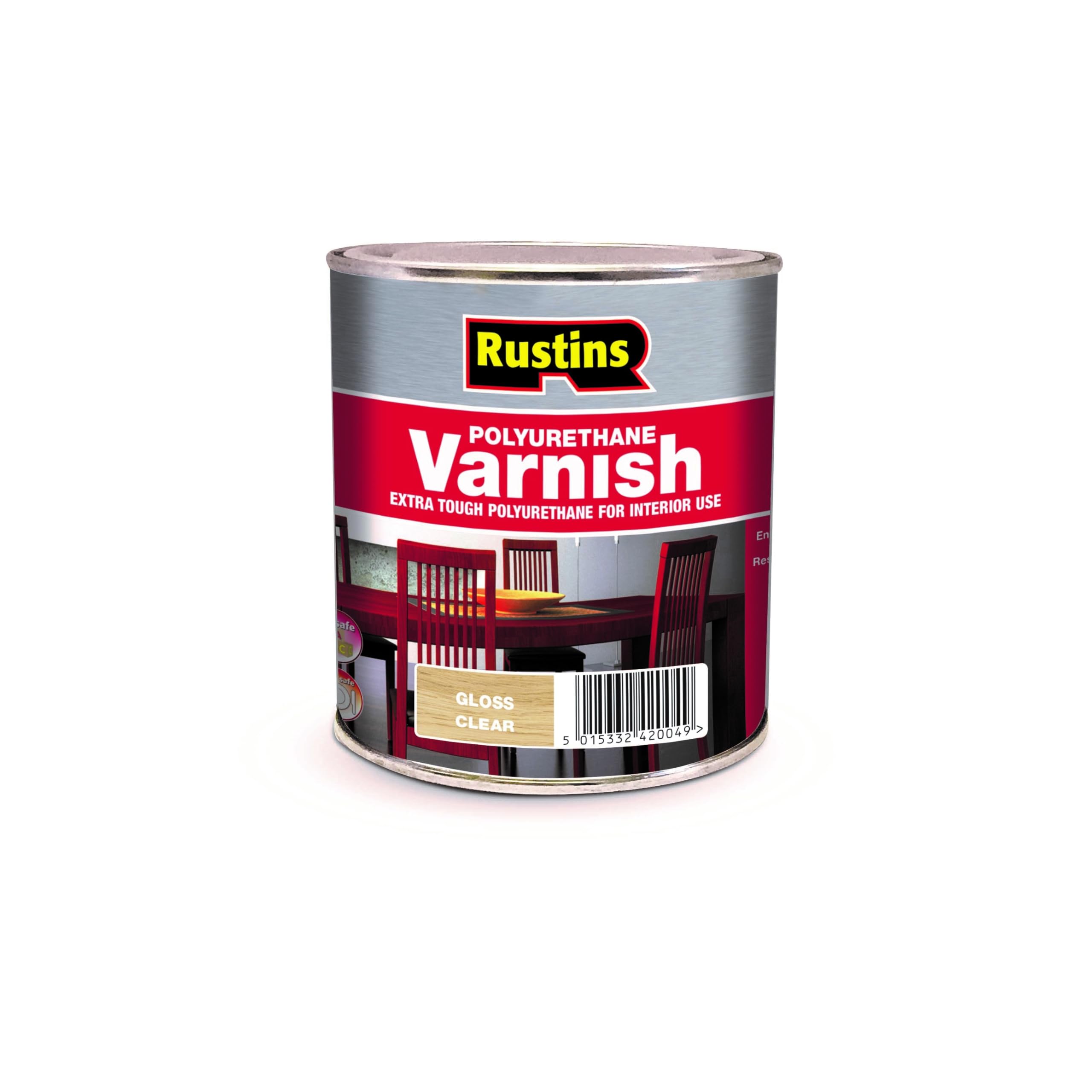 Rustins Polyurethane Varnish Clear Gloss 1l